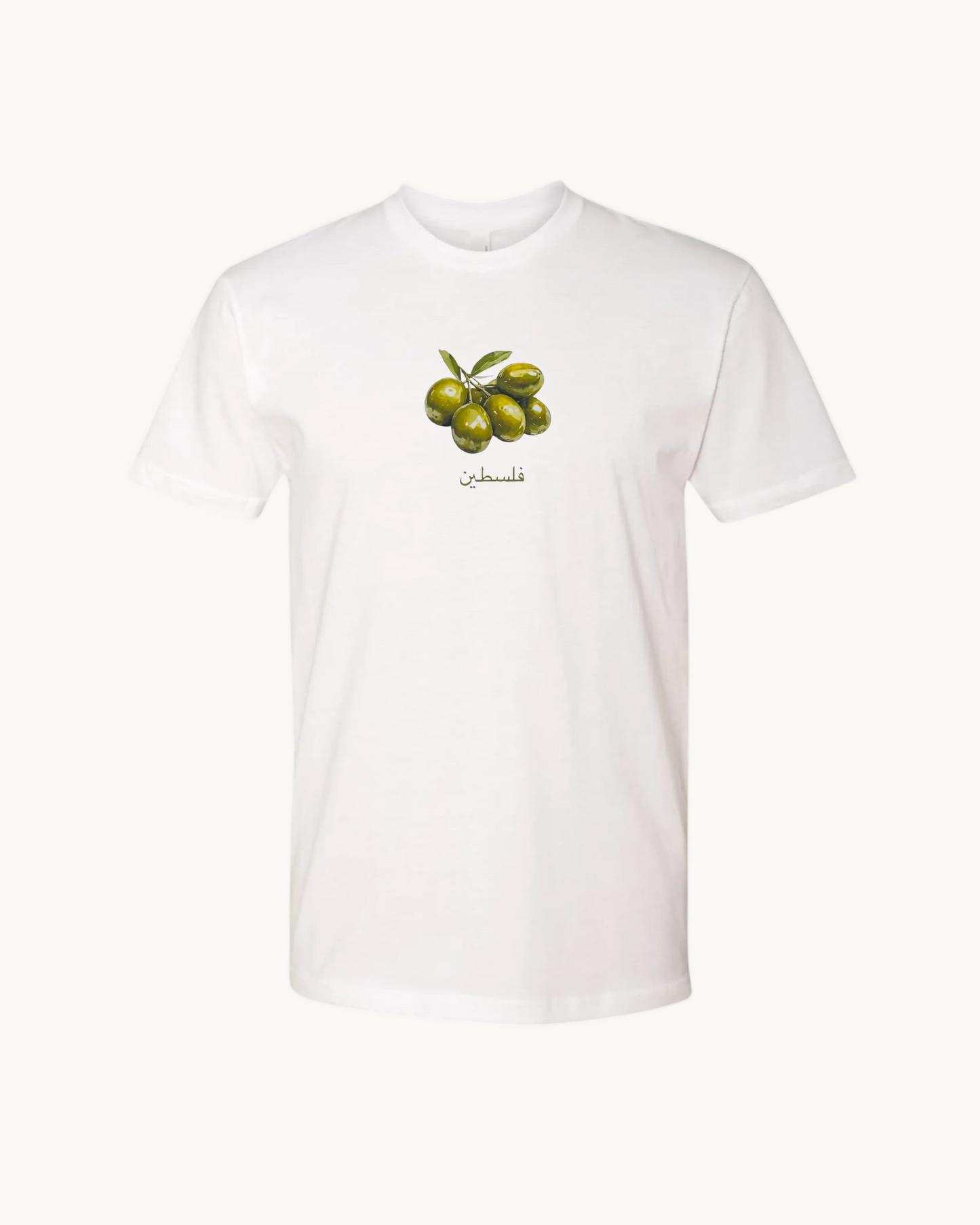 White Olive Tee