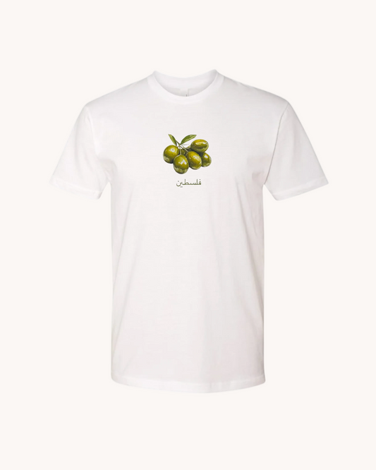 White Olive Tee